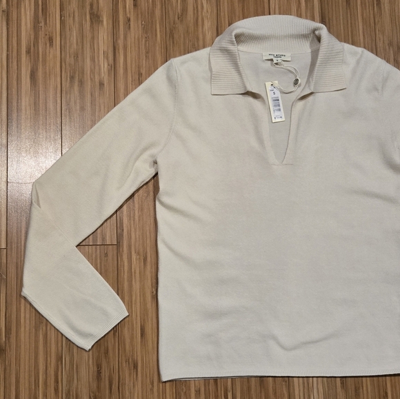 NWT Max Studio Cream Sweater - Picture 3 of 7